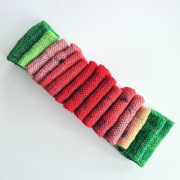 Sockenwolle Regia handgefärbt Farbverlauf Wassermelone